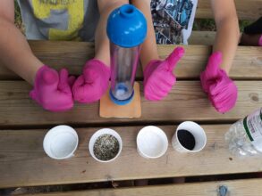 Kids learn about water purification